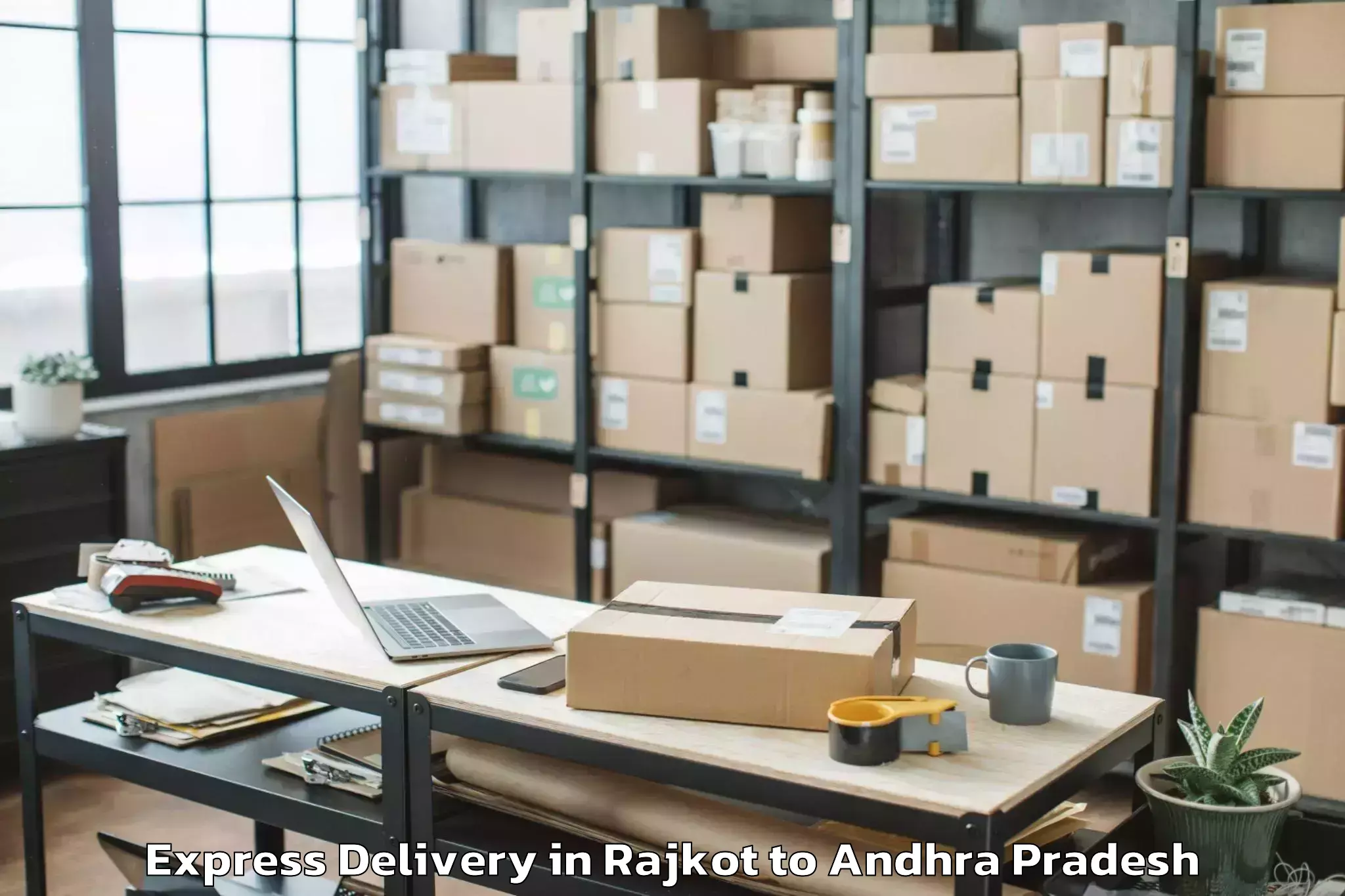 Get Rajkot to Pedapudi Express Delivery